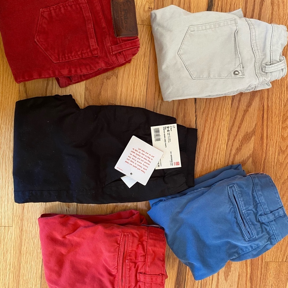 Lot of 5 boys pants sz.4